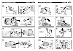 Page 158STC 7686 - SPARE WHEEL CARRIER DEFENDER23
6 Nm
6 Nm
X3
2625
x9
24
STC 7686 - SPARE WHEEL CARRIER DEFENDER
34
3329
30
31
90 Nm
32150 Nm150 Nm
X2
27
28 