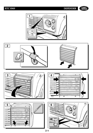 Page 197RTC 8969DEFENDER
2/4
2
5
1
x2
6
Ø6mm
43                         