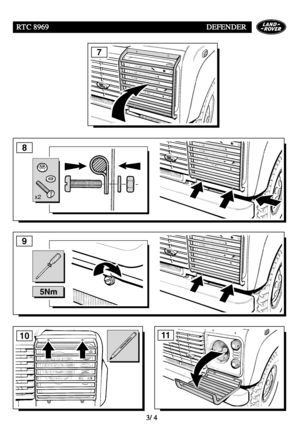 Page 198RTC 8969DEFENDER
3/4
8
x2
10
9
5Nm
7
11                            