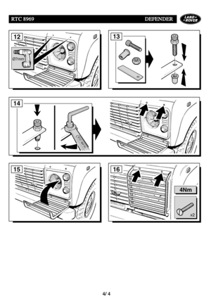 Page 199RTC 8969DEFENDER
4/4
1615
13
4Nm
12
Ø7mm
14
x2                         