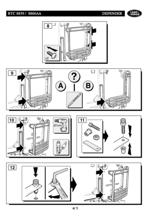 Page 204RTC 8859 / 8860AADEFENDER
4/5
x2
8
9
?
AB
12
1110
Ø7mm                                   