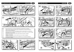 Page 235S ST
TC
C 
 8
88
81
18
8/
/S
ST
TC
C 
 5
50
01
10
04
4 
 D
DE
EF
FE
EN
ND
DE
ER
R
6 6/
/7
7
S
ST
TC
C 
 8
88
81
18
8/
/S
ST
TC
C 
 5
50
01
10
04
4 
 D
DE
EF
FE
EN
ND
DE
ER
R
5 5/
/7
7
18
19
Ensure all loose wires are  securely tie wrapped back to existing harness or bodywork.
Stellen Sie sicher, daß alle losen Kabel sicher mit Kabelbindern am existierenden Kabelbaum 
oder der Karosserie befestigt sind.
S'assurer que tous les fils lâches sont solidement renoués au harnais actuel ou à la carrosserie....