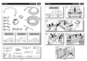 Page 241S ST
TC
C 
 5
50
02
29
99
9 
 D
DI
IS
SC
CO
OV
VE
ER
RY
Y
2/32
S
ST
TC
C 
 5
50
02
29
99
9 
 D
DI
IS
SC
CO
OV
VE
ER
RY
Y
B
A
x3
x3
x7Ø7mm
x2
x2x2x4x1
1
23
4
5
DEFENDER
DISCOVERY
RANGE ROVER
DISCOVERY
Ø10mm
10mm 13mm
1/32 