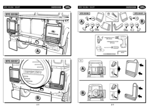 Page 271S ST
TC
C 
 5
53
31
15
58
8 
 /
/ 
 5
53
31
15
57
7D
DE
EF
FE
EN
ND
DE
ER
R
2/5
S
ST
TC
C 
 5
53
31
15
58
8 
 /
/ 
 5
53
31
15
57
7D
DE
EF
FE
EN
ND
DE
ER
R
1/5
x4
x4
x4
x4
x4
x3
x4
Ø7mm
4mm Ø4.5mm
STC 53157
STC 53158AB
STC 53157
B
A
B
x3
STC 53158
A
1 