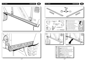 Page 91S ST
TC
C 
 5
50
03
38
81
1 
 D
DE
EF
FE
EN
ND
DE
ER
R
2 2/
/7
7
x24
Silicon remover/Grease remover
Silikon-Entferner/Fett-Entferner
Produit solvant des Silicones/Dissolvant
Asporta-Silicone/Sgrassatore
Eliminador de Silicona/Quitagrasas
Removedor de silicone/Removedor de graxa
Siliconen verwyderaar/Ontvetter
GBDFIEPNLGR
Καθαριστικ
 για Σιλικ
νη/Γράσ
7mm
10mm
1
2
GBDFIEPNLGR
The following instructions are valid for both sides of the 
vehicle.
Folgende Anweisungen gelten fŸr beide 
Fahrzeugseiten.
Les...