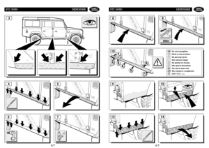 Page 92S ST
TC
C 
 5
50
03
38
81
1 
 D
DE
EF
FE
EN
ND
DE
ER
R
4 4/
/7
7
8
x7
90Nm
11
1214
13
GBDFIEPNLGR
Do not overtighten.
Nicht zu fest anziehen
Ne pas trop serrer.
Non serrare troppo.
No apretar en exceso.
Não aperte demasiado.
Zet niet te strak vast.
Μην σίγγετε υπερ#λικά.
10
13
2
6
5
7
4
S ST
TC
C 
 5
50
03
38
81
1 
 D
DE
EF
FE
EN
ND
DE
ER
R
3 3/
/7
7
5
6
7
43 