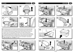 Page 10052
49
48
GBDFIEPNLGR
The following procedures are to be followed carefully when the vehicle is to be used for deep water wading.
Die folgenden Maßnahmen sind zu treffen, wenn mit dem Fahrzeug tiefes Wasser durchfahren werden soll.
Les procédures suivantes devraient être appliquées lorsque le véhicule est utilisé pour avancer dans leau.
Quando il veicolo viene usato per guadare in acqua profonda occorre seguire le seguenti procedure.
Deberán realizarse los procedimientos siguientes cuando el vehículo se...