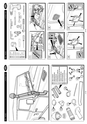 Page 2STC 
 50265 
 DDEFENDER
2/12
STC 
 50265 
 DDEFENDER
1/12
1
3
10mm
x7
x14
x2
x6
x1
ø6.5mm
x2x2
Grease
Fett
Graisse
Grasso
Grasa
Graxa
Vet
Γράσ
GBFDEIPNLGR
5mm
ø10mm
x7
24
X5
5
x5
GBDFIEPNLGR
Silicon Sealant
Silikondichtmasse
Enduit silicone
Ermetizzante al silicone
Impermeabilizante de silicona
Vedante de Silicone
Siliconenpakking
ΣτεγανωτικH ΣιλικHνης
x5 