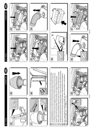 Page 652
49
48
GBDFIEPNLGR
The following procedures are to be followed carefully when the vehicle is to be used for deep water wading.
Die folgenden Maßnahmen sind zu treffen, wenn mit dem Fahrzeug tiefes Wasser durchfahren werden soll.
Les procédures suivantes devraient être appliquées lorsque le véhicule est utilisé pour avancer dans leau.
Quando il veicolo viene usato per guadare in acqua profonda occorre seguire le seguenti procedure.
Deberán realizarse los procedimientos siguientes cuando el vehículo se...