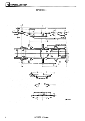 Page 349CHASSIS AND BODY 
DEFENDER 110 
2 REVISED: OCT 1993  