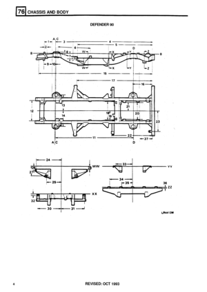 Page 351CHASSIS AND BODY 
DEFENDER 90 
4 REVISED: OCT 1993  