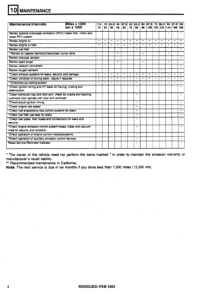 Page 45MAINTENANCE 
4 REISSUED: FEB 1993  