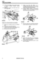 Page 142FUEL SYSTEM 
25. Remove three bolts securing  throttle bracket 31. Grease  new bush  with Admax L3 or 
to  plenum  chamber,  withdraw bracket  Energrease LS3. Assemble bush into  housing. 
assembly 
. Assemble  to  throttle  bracket  using two 4.7 mm 
(3/16 in)  diameter  domed head rivets. 
from  throttle  shaft.  32. Examine  bearing  surface  of countershaft 
assembly. 
If worn  fit new  assembly,  otherwise 
wind  throttle  return spring 
off levers. 
26.  Remove  tab 
washer and throttle  stop lever...