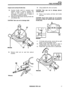 Page 143FUEL SYSTEM 
Inspect and overhaul  throttle disc 39. Using  suitable  drift, drive  out bushes. 
36.  Examine  throttle shaft 
for excessive  wear CAUTION:  Take care not to damage  plenum 
between bushes in plenum  chamber  and chamber bores 
shaft. A small  amount  of clearance  is 
permissible. 
If excessive  wear is evident fit 
new  shaft  and bushes  as follows. 
37.  Remove 
two split screws  securing  throttle disc 
and  withdraw  disc. 
40. Press in new bushes  until flush  with throttle 
disc...