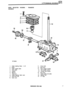 Page 183LT77S MANUAL GEARBOX 
GEAR SELECTOR HOUSING - TRANSFER 
GEARBOX 
1.  Gaiter  retaining  Screw - 4 off.  11. Cross  shaft. 
2.  Gaiter.  12. Gear  lever. 
3.  Gaiter  support  plate.  13. Gear  change  housing. 
4.  Gate  plate.  14. Non
-metallic  bushes. 
5.  Gasket.  15. Counter  sunk screws. 
6.  Split  pin.  16. End cover. 
7.  Clevis  pin.  17. Detent  spring and plate. 
8.  Circlip  retaining  Nylon seat.  18. Selector  fork. 
9.  Gear  lever ball.  19. O” rings. 
10.  Nylon  seat. 
17 REISSUED:...