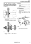Page 193LT77S MANUAL GEARBOX 
NOTE: One bearing  cage is twisted  in SELECTORS 
manufacture.  The twist  causes  the gear  to tilt  on 
the  shaft  forcing  the gear  into engagement. 
1. Examine  selector rail and  pins  for wear  and 
Renew  bearings  if worn or if the  gear  jumps  out 
2. Examine  first-second selector  fork for wear of engagement. 
damage. 
cracks  and damage 
NOTE:  The selector  rail and  fork  is only  supplied 
as  a complete  assembly. 
3. Examine  third-fourth selector  fork for wear,...