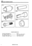 Page 215LT230T TRANSFER GEARBOX 
TRANSFER GEARBOX DATA 
Front and rear  bevel  gear pre-load  ...................................  see text 
High  range  gear end-float  .................................................  0,05 to 0,15  mm (0.002  to 0.006  in) 
Front  differential  bearing pre-load  ....................................  0.56 to 1.69  Nm (5 to 15  in Ib) 
Input  gear bearing  pre-load  ..............................................  0.56 to 2.25  Nm (5 to 20  in Ib) 
Intermediate  shaft bearing...