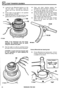 Page 231LT230T TRANSFER  GEARBOX 
42. Locate  the rear  differential  bearing on to the  46. Clean  and check  high/low  selector fork 
hub  and  press 
it into position  using the  assembly for wear  and renew if necessary. 
smaller  end 
of tool 18G1424,  see instruction  47. To renew the selector  fork remove  the set 
36. screw  and slide  the fork  from  the shaft. 
43.  Fit 
the  stake  nut and  tighten 
to the specified  48. Fit 
the  new  selector  fork with  its boss  towards 
torque  using 
tool...