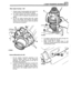 Page 232LT230T TRANSFER GEARBOX 
Rear  output housing - refit 
1. Grease output housing  gasket and position on 
to the  rear  face  of the  transfer  box casing. 
2. Fit output  housing  and ensure  clearance  of 
100 mm (0.039 in) between  housing face and 
gasket. 
3. Fit the  six output  housing  bolts with Loctite 
290 on the  threads,  with washers  and tighten, 
evenly  to the  correct  torque,  which 
will pull the 
rear  bearing  into position. 
3. Fit selector  shaft ball and  spring  through  the...