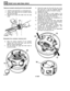 Page 268FRONT AXLE AND FINAL DRIVE 
Remove  constant  velocity joint from  axle shaft 12. Swivel  the cage  into  line with  the axis of the 
joint  and turn  it until 
two opposite  windows 
coincide with  two  lands of the joint  housing. 
7. Hold  the  axle  shaft  firmly in a soft jawed  vice 
8. Using a soft mallet  drive  the  constant velocity 13. Withdraw  the cage. 
joint  from  the shaft. 
9. Remove  the circlip  and collar  from  the  axle 
shaft. 
14. Turn the  inner  track at right  angles to the...