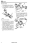 Page 303STEERING 
Fitting sector shaft seal 
1. With the lipped  side leading, fit the oil seal to 
the  casing  followed by a plain  fibre washer. 
2. Fit the  steel  backed  dust seal,  flat side 
downwards  towards the oil seal.  Secure  with 
the circlip ensuring  that it is properly  located 
in  the  groove. 
4 Fit a new  sealing  ring to the  worm  adjuster 
screw  and turn  the adjuster  clockwise  into 
the 
housing using special  tool LST 119 until the 
end  float  in the  input  shaft  is almost...