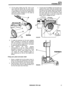 Page 304STEERING 
5. Fit the  torque  setting  tool RO 1016 to the 
input  shaft  and secure  with the grub  screw. 
Coil  a length  of cord  round  the tool  and attach 
a  spring  balance 
to the free  end.  Measure  and 
record  the rolling  resistance 
of the shaft  as 
the  spring  balance  is pulled. 
3. Fit  seal  saver  RO 606604  over the thread  and 
splines 
of the  sector  shaft and carefully  insert 
the  shaft  into the casing.  Align the centre  gear 
pitch  on the  rack  with the centre  gear...