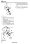 Page 311STEERING 
16. Fit the drop  arm, aligning  the assembly  marks. 
17. Fit the  tab washer  and drop  arm nut and 
tighten  to the  correct  torque using a suitable 
restraining  bar between  the chassis  and drop 
arm. 
18. Bend  the tab of the washer  over  a convenient 
flat. 
19. Fit the  ball  pin to the drag  link, tighten  the nut 
and  secure  with a new  split pin. 
Fitting new  seals 
11. Clean  the seal  housing  and around  the sector 
shaft. 
12. Lubricate,  and place  the seal  saver  part B...