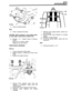 Page 326SUSPENSION 
8. Press out flexible  bushes. 
Refit 
9. Press  in replacement  bushes.  7. Withdraw  lower seating  washer,  rubber bush 
and  cupwasher. 
8. Remove  fixings, shock absorber to mounting 
bracket. 
9.  Withdraw  mounting bracket. 
10. 
Lift off top seating  washer,  rubber bush and 
CAUTION: When  pressing  in new  bushes  press 
on  outer  edge of bush  and not 
rubber inner. 
10. Reverse 1 to 7. Tighten  fixings to following 
torques:  cupwasher. 
Radius  arm to chassis  176Nm. 
Radius...