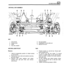 Page 328SUSPENSION 
ANTI-ROLL BAR ASSEMBLY 
KEY 
1. Anti-roll bar 5. Nut  and  washer 
2. Rubber  bush 6. Castellated  nut and  cotter  pin 
3.  Strap 
7. Ball  joint  link arm 
4. Nut,  bolt,  washer 
ANTI-ROLL  BAR FRONT Refit 
Remove 4. Position  bushes on anti-roll  bar.  Ensure  split 
points  towards  axle. 
1. Mark for reassembly  position of rubber bushes 5. Fit anti-roll  bar with  two straps. To ensure 
on  anti
-roll  bar. 
correct fit angled  sides of bar  should  point 
2. Remove  four nuts, bolts...