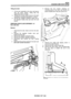 Page 358CHASSIS AND BODY 
Fitting the latch 7. Remove  the four  screws  retaining the 
mounting  panel to the  door  and remove the 
panel  complete  with rods  and control lever 7. Fit the latch assembly  to the door and  secure 
with  the three  screws,  noting that the 
uppermost  screw is longer. 
8. Connect  the remote  control levers to the  latch 
mechanism  reversing instructions  3, 4 and 
5. 
9. Re-seal  the weather  protection  sheet and fit 
the regulator  handle, door pull, door  trim and 
bezels....