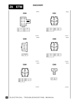 Page 626
	





\



C345
1B2±3±
4SG5±6±





LC00345C
C346
1 GLG/RG2B



LC00346C
C350
LC00350C
30 BS86 NK87A B
87 ±85 B

	
		
	
C351
LC00351C

	
		
	
85 B86 BG87 NK30 OK
87A ±
C352
LC00352C

	
		
	
85 B86 WO87 NR30 NO
87A ±
C353
LC00353A
1B2 LGW

 
