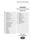 Page 2
Abschnitt Überschrift
i Einführung
A1 Einzeleinspritzung (MFI–V8)
A2 Einzeleinspritzung (MFI–T16)
A4 300Tdi
A5 300Tdi mit Glühkerzensteuerung
B1 Anlassen und Laden
B5 Tempomat
C1 Zünd– und Schaltverriegelung
D1 Antiblockiersystem (A.B.S.)
D3 Diagnose–Steckverbinder
E1 Instrumente
E2 Warn– und Kontrolleuchten (außer NAS)
E5 Hupe
E6 Radio (ausser NAS)
F1 Frontscheibenwisch/–waschanlage
F3 Heckscheibenwisch/–waschanlage
F6 Beheizbare Windschutzscheibe
F8 Beheizbarer Rückspiegel
G1...