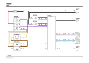 Page 25DISCOVERY SERIES II 2000MY (LHD)
WINDOWS
FRONT
5.1
VWR102140-A-sheet1of1
31
2
31 2
IN2 IN1
2A 2B
1
POS4-CRANKPOS3-IGN POS2-AUX
50 AMP
LINK 5
30 AMP
FUSE 34
0552 (K108) HEADER-EARTH
0018 (K108) HEADER-EARTH 0551 (K108) HEADER-EARTH
FUSE 13
10 AMP
10 AMP
FUSE 29
50 AMP
LINK 8
150 AMP
LINK 1
EARTH (E107)
12 VOLTS
1 AMP
1 AMP
C0045-1 C0192-1
C0664-7 C0583-5C0576-3
C0583-2C0242-3
C0660-11
C0577-4
C0028-5 C0587-5C0018-1 C0321-3
C0459-7 C0744-7
C0459-6 C0744-6
C0463-6 C0744-6
C0463-7 C0744-7
C0582-3...