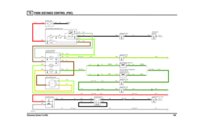 Page 149PARK DISTANCE CONTROL (PDC) 
Discovery Series II (LHD)14875
PARK  DISTA NCE CONTROL (PDC)
VWR500010-A-01
IN2 IN1
2A 2B
1
POS4-CRANKPOS3 -IGN POS 2-AUX
87A
87
86 85 30
FIXINGS (E110) EARTH VIA
LED-PDC
FIXINGS (E110) EARTH VIA
FUSE 2610 AMP
LINK 730 AMP
CIRCUITS (R101) RELAY-AUXILIARY
LINK 1150 AMP
D C BA
FUSE 1615 AMP
E ARTH (E1 07)
(MANUAL)
(AUTO)(MANUAL)
(AUTO)
LINK 850 AMPFUSE 2512.0 VOLTS15 AMP
C0017-4 C0231-2 C0083-2
C0760-20 C0760-8 C0404-4C0760-16 C0760-6
C0404-5C0018-6 C0286-1 C0286-7
C0588-7...