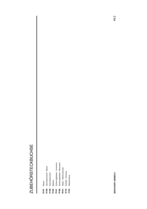 Page 174ZUBEH¨
ORSTECKBUCHSE
49.2
DISCOVERY SERIES IIE107
Masse
K108
Sammelanschluß - Masse
K109
Sammelanschluß
P100
Batterie
P101
Sicherungskasten - Innenraum
P108
Sicherungskasten - Motorraum
R101
Relais - Hilfsstromkreise
S176
Schalter - Z ¨undung
V103
Hilfssteckdose 