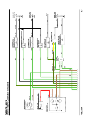 Page 107 
FREELANDER
IN2 IN1
2A 2B
1
POS4-CRANKPOS3-IGN POS2-AUX
21 WATT
5 WATT
21 WATT
5 WATT
21 WATT
21 WATT
J I H G F E D C B A
(E107) EARTH
FUSE 4LINK 4 LINK 6LINK 3
60 AMPS
13.5 VOLTS
C556-1
15 AMPS 60 AMPS 120 AMPS
C017-5
C551-7 C473-1 C498-1
C473-3 C498-3C498-4 C473-4 C028-3
C484-5 C102-5
C551-4 C499-4
C484-4C102-4 C632-1
C571-2 C028-5
C192-2
C571-1
C573-1C009-2 C009-6
C013-1 C013-2
C011-2 C011-6
C012-1 C012-2C017-1
C018-2
C121-2 C121-1
C499-1
C499-3
C125-2 C125-1 C291-13
C291-14 C291-15A242 A236
A246...