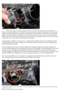 Page 8
 
 Removing the actuator. The little black thing (circled) is the bit that links the actuator arm to the butterfly spindle.  
OK, now to get the spindle out of the butterfly! Inserted a screwdriver und er the black part on the end of the 
spindle – the part the actuator arm co nnects to (arrowed in the picture abov e) used that as a lever to pull the 
spindle out of the butterfly. It’s a tig ht fit so you will need to use a bit of force to get it moving .Be careful 
though – the edges of the butterfly...