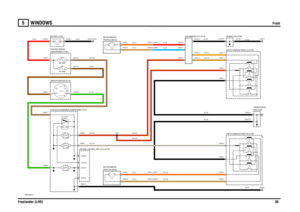 Page 31WINDOWS 
Front
Freelander (LHD)30
5
WINDOWSFront
VWR004360-A-01
-+-+-+-+-+-+-+-+
IN2 IN1
2A 2B
1
POS4-CRANKPOS3-IGN POS2-AUX
31
231
2
C0563-1
15 AMPFUSE 8
C1967-1
8 AMP
EARTH (E107)
12 VOLTS
LIFT (R143)RELAY-WINDOW60 AMPLINK 380 AMPLINK 420 AMPFUSE 3320 AMPFUSE 34
8 AMP
C0593-C
C0587-2 C0587-1
C0592-B
C0593-HC0723-1 C0723-4C0593-M
C0341-9
C0321-3 C0341-2
C0321-4 C0341-6 C0341-7
C0341-4
C0440-1 C0397-1
C0440-2 C0397-2 C0326-1
C0326-2C0242-4
C0242-3 C0045-1
C0632-1 C0192-2
C0588-3C0586-4C0326-2C0341-5...