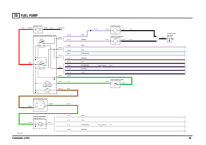Page 57FUEL PUMP 
Freelander (LHD)5620
FUEL  PUMP
VWR004120-A-01
IN2 IN1
2A 2B
1
POS4-CRANKPO S3 - I GN POS2-AUX
87A87
86 85 3087A87
86 85 30
2
1
(Td4)
H
(Td4)
MLKJGFED CB
A
20 AMP-DIESEL
(KV6 NAS) (KV6 NON NAS)
(K1.8)(Td4)(KV6 NAS) (KV6 NON NAS) (KV6 NAS)
10 AMP-PETROL
FUSE 10
(PETROL)
(R100)RELAY-MAIN
PUMP/FUEL (M151)8. 5 AMP
(Td4)(KV6 NON NAS)(K1.8) (K1.8)
10 AMPFUSE 6PUMP (R103)RELAY-F UEL
60 AMPLINK 3
EARTH (E107)
12 VOLTS
C0028-5
C0028-1
C0449-20 C0203-20 C0578-9
C0575-1C0551-3
C0123-3 C0114-4 C0114-3...