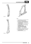 Page 316BLECHREPARATUREN
REPARATUREN23
Einbau
1.Fahrzeugkabelbaum an Innenschweller befestigen.
2.Teppich an Innenschweller anbringen.
3.Seitentürausschnittdichtungen montieren.
4.Einstiegsblech an Seitentürausschnitte montieren.
5.Fondsitz einbauen.
Siehe KAROSSERIE, Sitze
und Sicherheitsgurte.
6.Vordersitz einbauen.Siehe KAROSSERIE, Sitze
und Sicherheitsgurte.
7.Vordertürschließblech an B/CSäule montieren.
8.B/CSäulenverkleidungunten montieren.
Siehe
KAROSSERIE, Innenteile.
9.Sicherheitsgurte vorn...