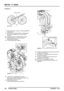 Page 146MOTOR - ’K’ SERIE
10
REPARATUREN REVIDIERT: 11/98
Alle Motoren
8.Nockenwellenräder mit Hilfe von WerkzeugLRT-12-
132blockieren.
9.Schrauben und Unterlegscheiben zur Befestigung
der Nockenwellenräder an den Nockenwellen
entfernen.
10.NockenwellenausrichterLRT-12-134entfernen.
11.Nockenwellenräder zur Erleichterung des
Wiedereinbaus markieren.
12.2 Nockenwellenräder entfernen.
13.4 Schrauben zur Befestigung der hinteren
Abdeckung des Nockenwellenantriebsriemens am
Zylinderkopf und Block entfernen....