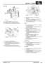 Page 159MOTOR - ’K’ SERIE
REPARATUREN23REVIDIERT: 11/98
Alle Modelle
40.Geeignete Hebeösen am Motor anbringen.
41.Hebekorb an Ketten und Hebeösen anbringen.
42.Gewicht des Motors mit dem Hebezeug aufnehmen.
43.2 Schrauben zur Befestigung des
Motorlagerungshalters am Motor entfernen.
44.Mutter zur Befestigung der Servolenkungsleitungen
entfernen, Servolenkungsleitungen lösen und
beiseite führen.
45.Schraube zur Befestigung des Halters an der
Verbindungsstange und den Halter selbst entfernen.
46.Durchgangsschraube...