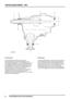 Page 449VERTEILERGETRIEBE - ’IRD’
2
BESCHREIBUNG UND FUNKTIONSWEISE
Funktionsweise
Die Antriebskraft des Getriebes wird durch die
keilverzahnte Nabe im Achsantriebsradträger an die
IRD-Hauptwelle abgegeben. Vom Hauptwellenrad, das mit
der Hauptwelle integriert ist, gelangt die Antriebskraft auf
die Vorgelegewelle, die wiederum das Differential für die
Antriebswellen vorn und über ein Antriebskegelrad und
Ritzel die Hinterachse mit Kraft versorgt. Die
Zwischenwelle führt durch die Mitte der IRD-Hauptwelle
und...