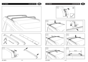 Page 2CAP 500020 LAND ROVER
2/4
501-6870
CAP 500020 LAND ROVER
1/4
501-6870
34
5
1
x4
2
6
750mm
7 