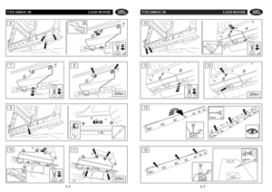 Page 3VTD 500010/20 LAND ROVER
4/7
VTD 500010/20 LAND ROVER
3/7
x3
A
69
B
x4
10
20Nm
x1
11
7
20Nm
8
x3
C
12
20Nm
x1
14
13
5mm
x3
90û
15
44mm
x3
90û
16 