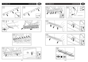 Page 4VTD 500010/20 LAND ROVER
6/7
VTD 500010/20 LAND ROVER
5/7
15mm
17
18
x2
19
20
23
x2
20Nm
21
x5
22
x1
0Nm
=
24
26
x2
0Nm
25 