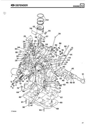 Page 649ENGINE e DEFENDER 
ST3063M 
- 
12 
27  