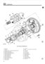 Page 466I64 1 SUSPENSION 
ST 
KEY TO HUB COMPONENTS 
1. Hub cap. 
2.  Circlip. 
3.  Spring washer
- hub  driving  member bolt. 
4. Hub driving  member. 
5. Hub driving  member  bolts. 
6. Brake drum retaining  screws. 
8. Outer bearing  cup. 
9. Inner bearing  cup. 
10. Inner bearing  cone. 
11. End-float adjustingnut. 
12. Inner  oil seal. 
13.  Joint  washer. 
7. Otter bearing cone. 
stub axle to axle  casing 14. Locknut. 
15. Bolt. 
16. Axle  shaft 
17. Locknut. 
18. Lock washer. 
19. Joint  washer. 
21.  Hub...