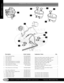 Page 218STEERING DISCOVERY SERIES II
GOLD COAST ROVERS () *Denotes Aftermarket Part
DISCOVERYII
Description Order Number Explanatory Notes Qty
1. Power Steering Pump RVQVB500080 1
2. Cap, Reservoir RVQEZ100120 With Active Roll Control; dual filler; rearward 1
2. Cap, Reservoir RVQEZ100120 Without Active Roll Control; single filler 1
3. Cap, Reservoir RVRQF100000 With Active Roll Control; dual filler; forward 1
4. Power Steering Reservoir Assembly RVQFX100371 Without Active Roll Control; single filler 1
5.Power...