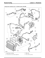 Page 146Cooling System Component Layout – Automatic Gearbox, With FBH
Heater hose, in and out1
Connections for rear heater (optional)2
EGR valve3
Water outlet assembly4
(G421101) Technical Training132
Lesson 2 – PowertrainEngine Cooling 